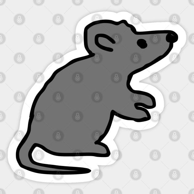 Rat Art Hand Drawing Sticker by NomiCrafts